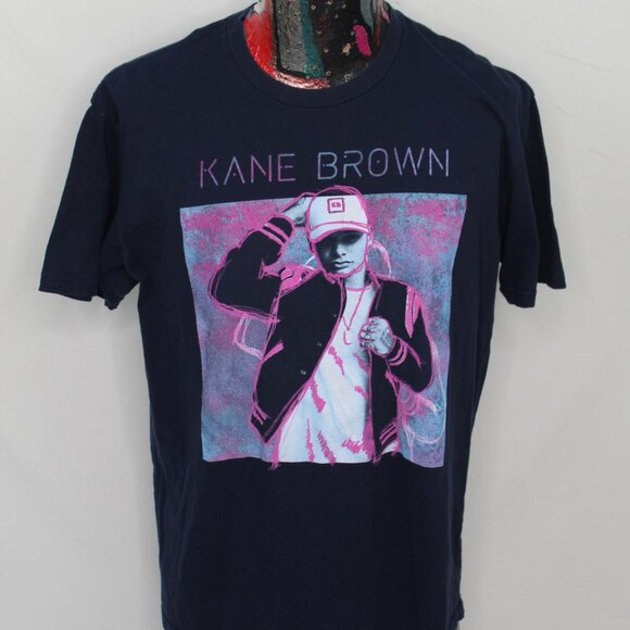 Kane Brown Concert Size XL Blue Live Forever Tour Short Sleeve Tshirt - Picture 2 of 12